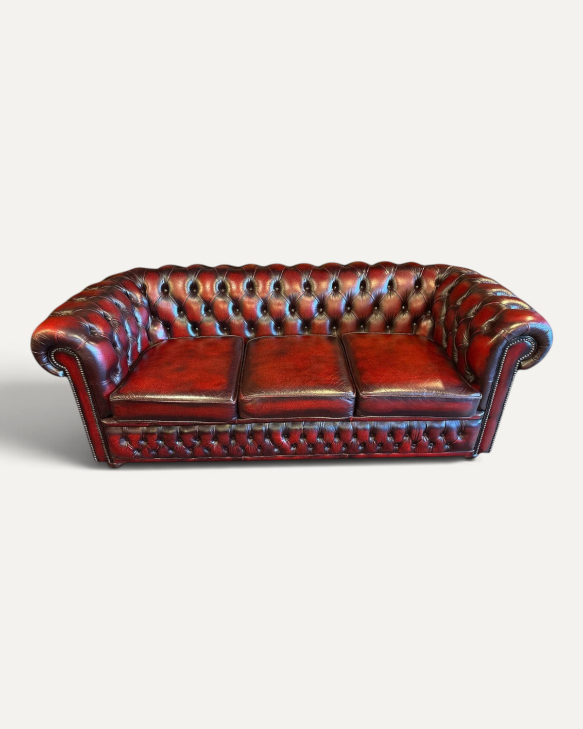Chesterfield 3-sits soffa i läder, modell Winchester – bild 3 – Chesterhome