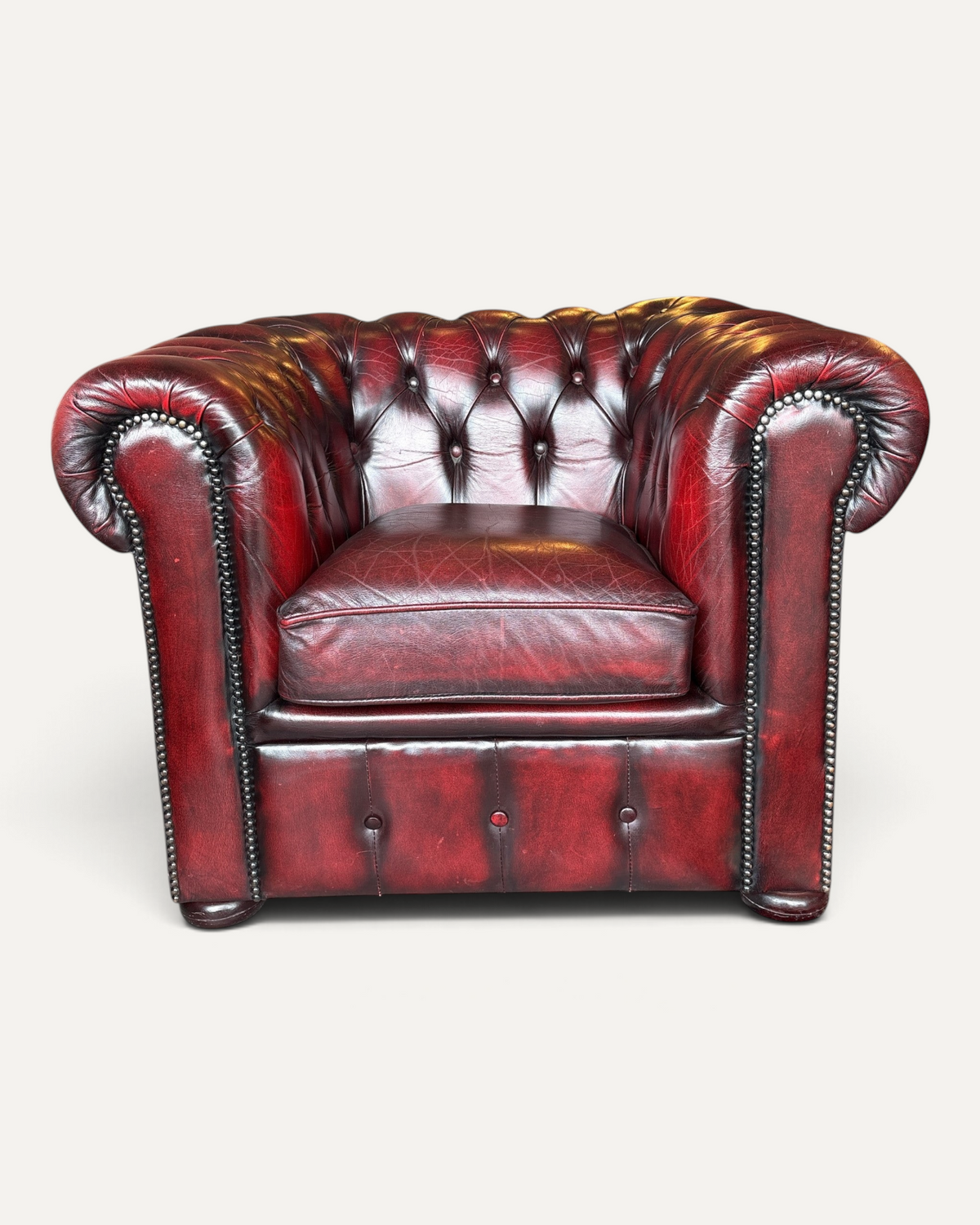 Chesterfield soffgrupp i läder, 3 delar – bild 7 – Chesterhome