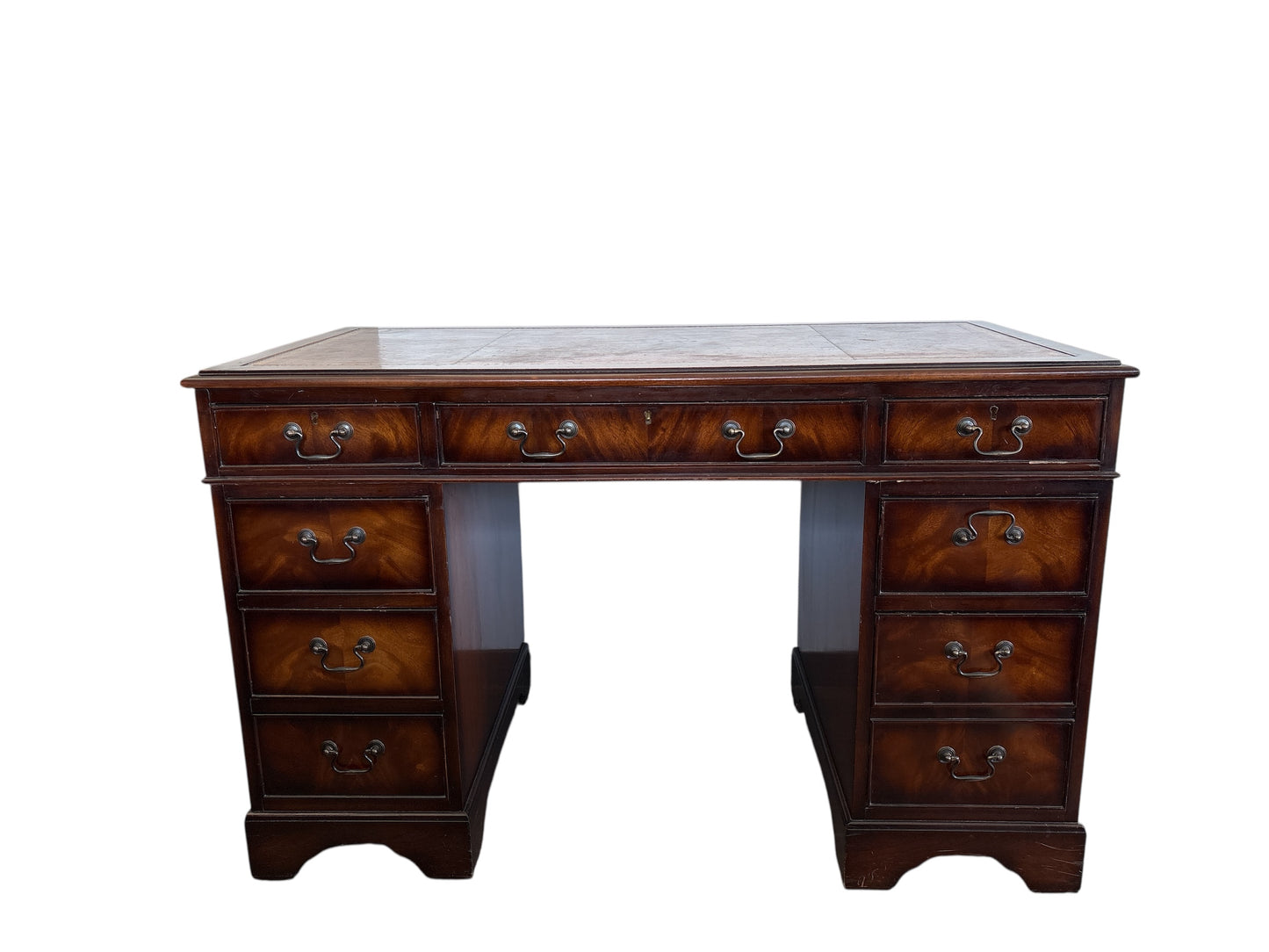 Engelskt Skrivbord i Mahogny - 1950 tal