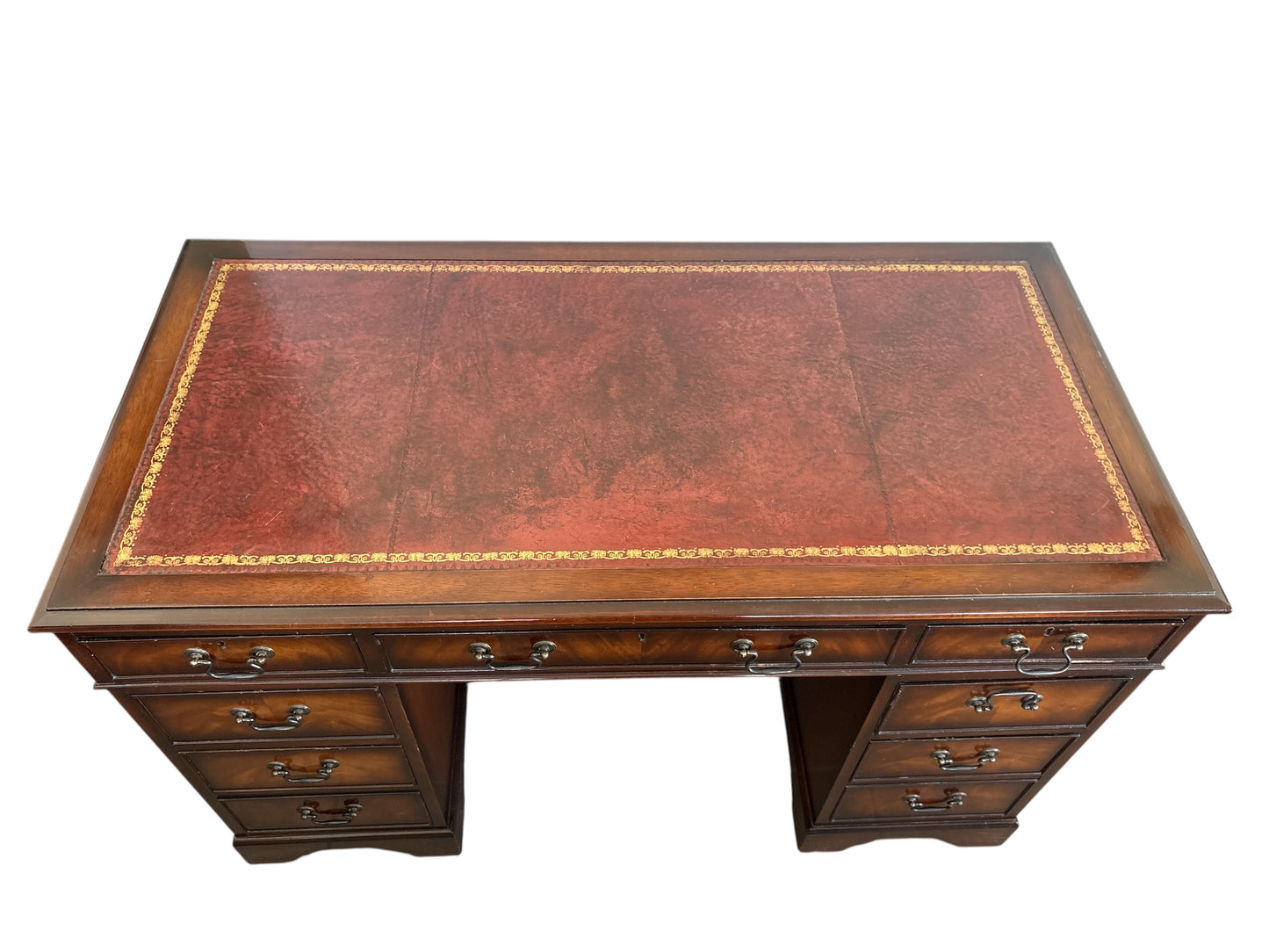 Engelskt Skrivbord i Mahogny - 1950 tal