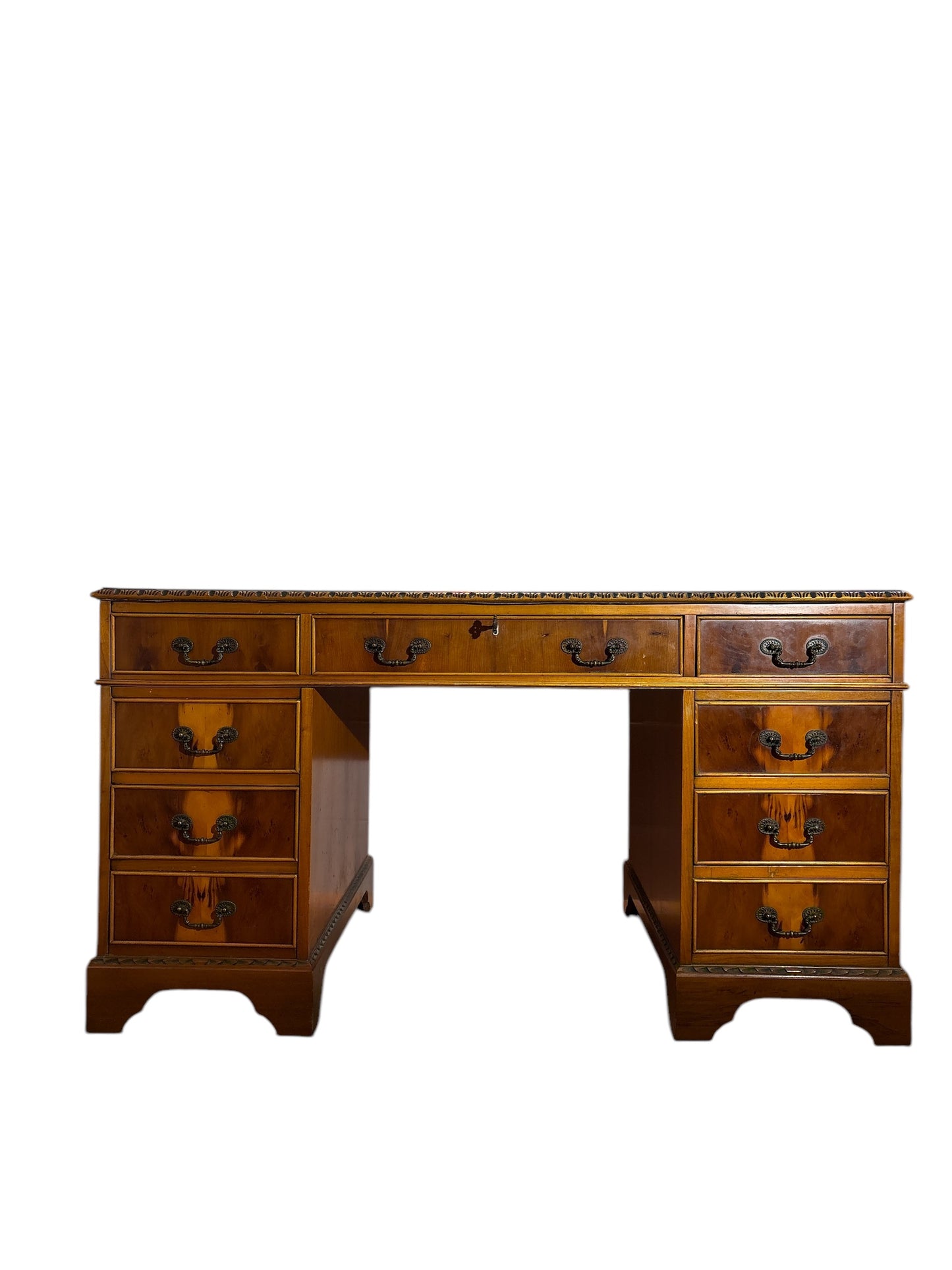 Engelskt Partnerskrivbord i Georgiansk Stil – 1950-tal