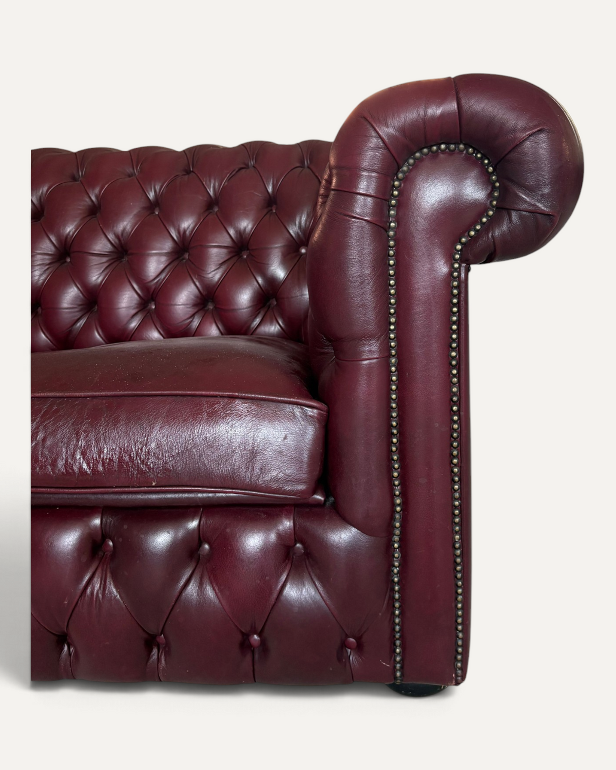 Chesterfield soffgrupp i läder, 3 delar – bild 5 – Chesterhome