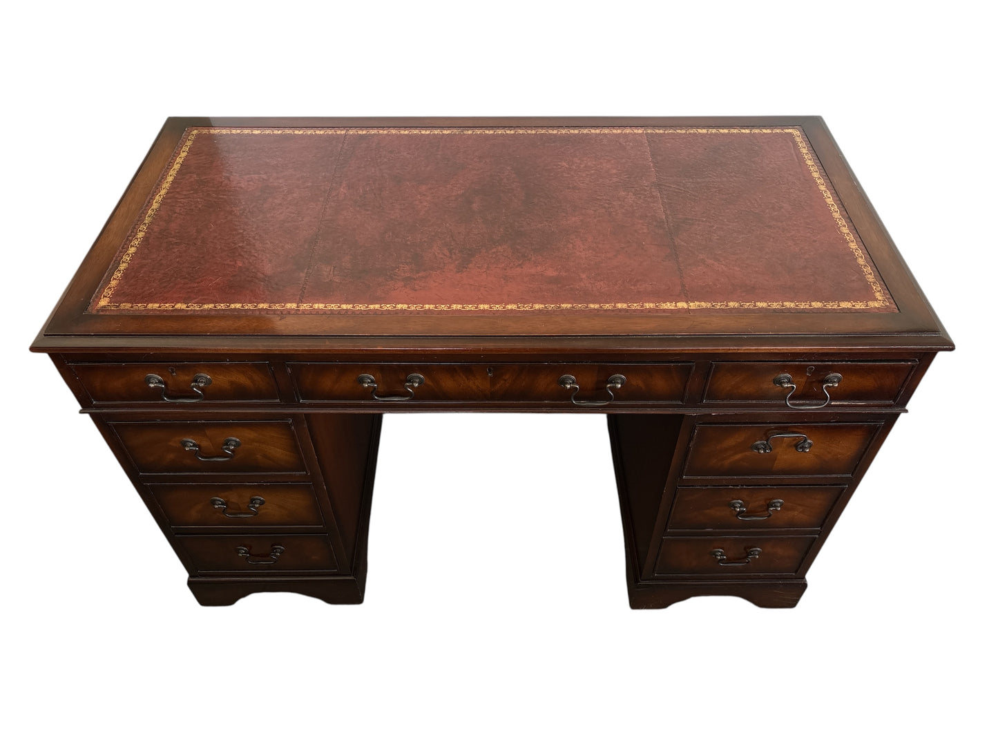 Engelskt Skrivbord i Mahogny - 1950 tal