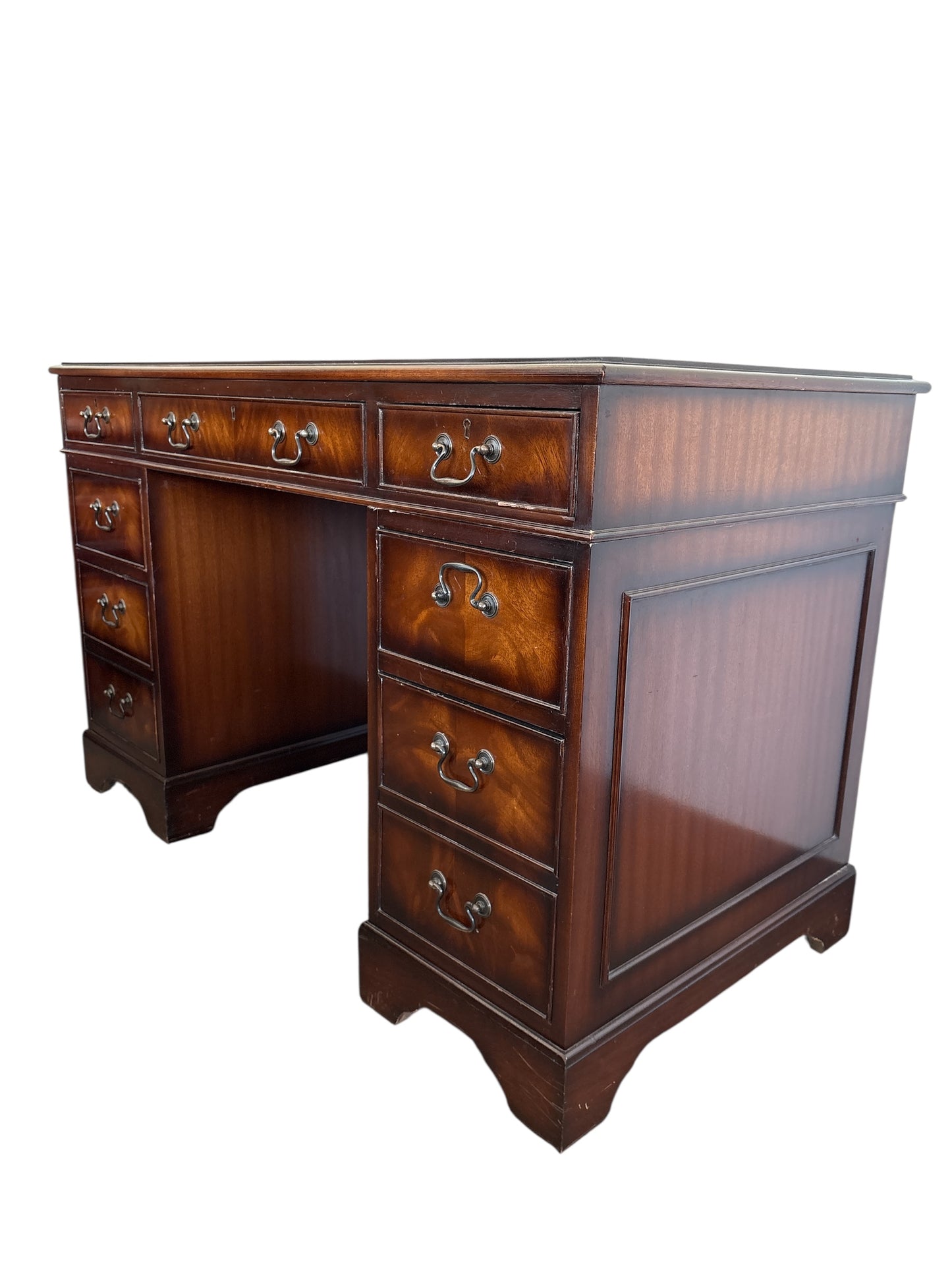 Engelskt Skrivbord i Mahogny - 1950 tal