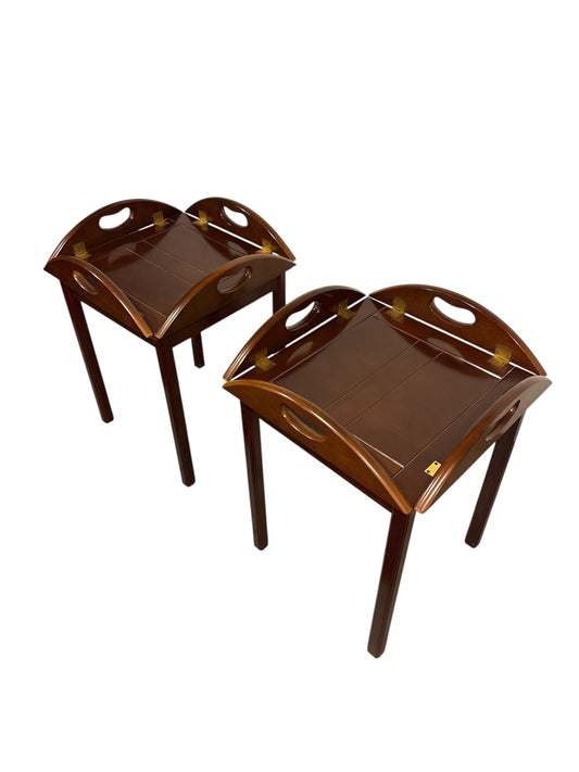 Butler's sidobord i mahogny — 2 st