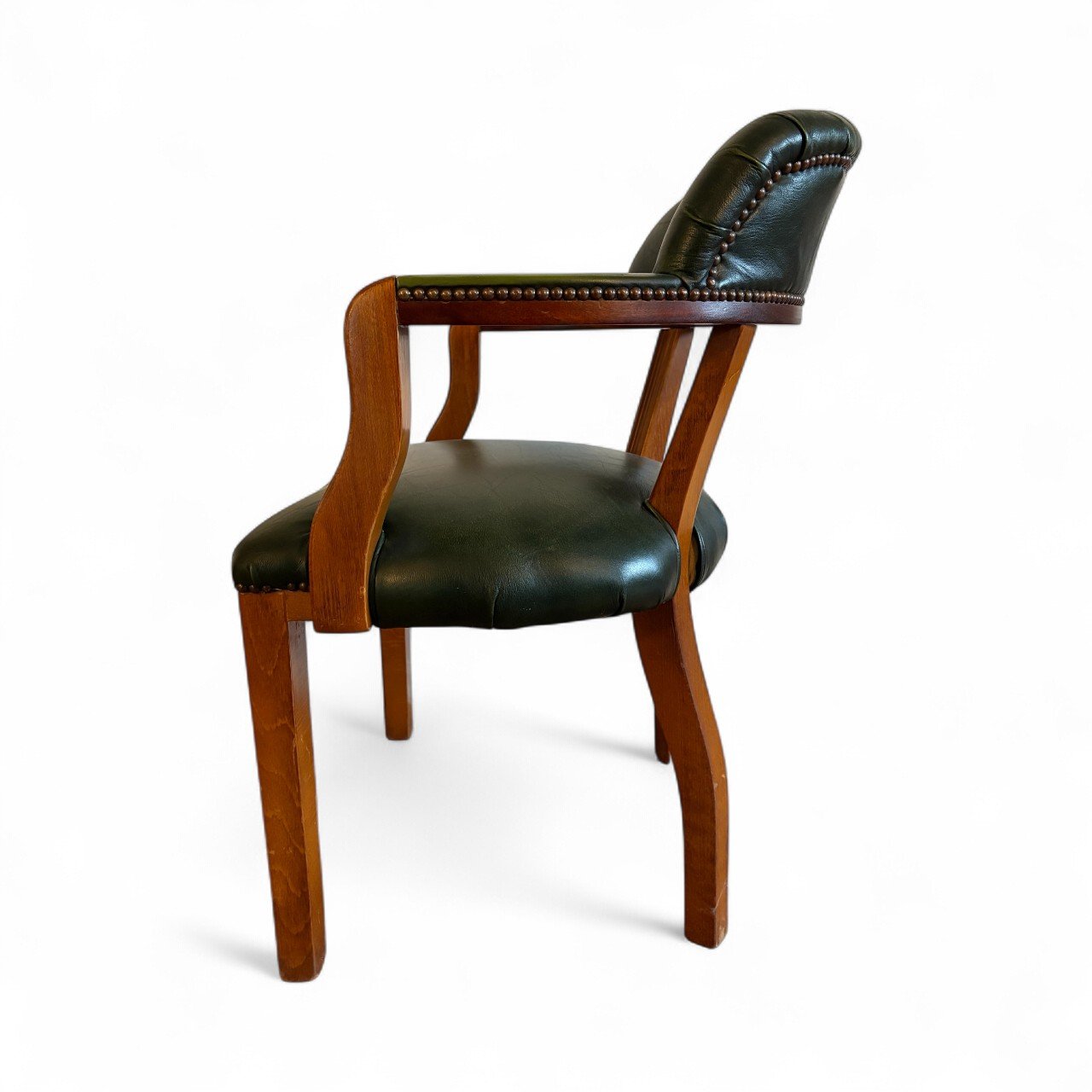 Leather Armchair, English Victorian Style