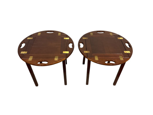 Butler's sidobord i mahogny — 2 st