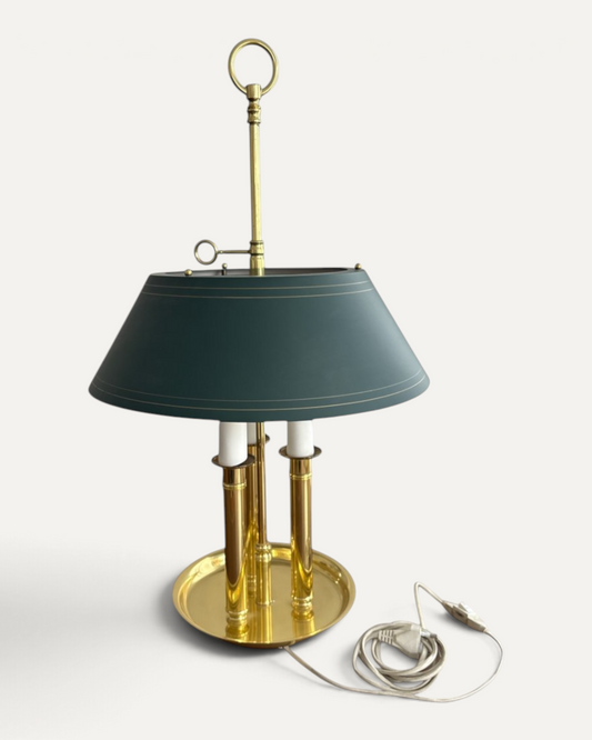 Bordslampa i mässing i bouillotte-stil, 1980-tal – Chesterhome